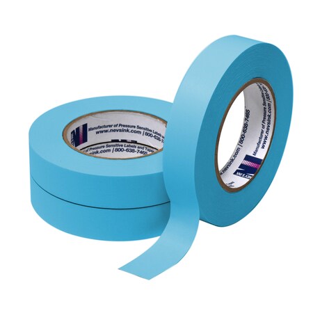 Nevs 1" wide x 60yd Blue Labeling Tape T-100-Blue